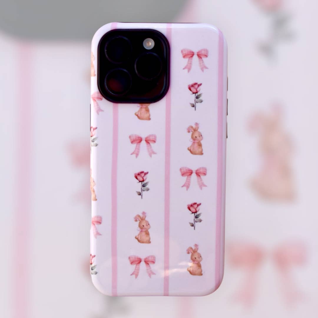 the cute cloud - Vendita all'ingrosso Custodia per cellulare - Donna - Custodia rigida rosa a doppio strato collezione Coquette per iPhone 16 Pro Max2