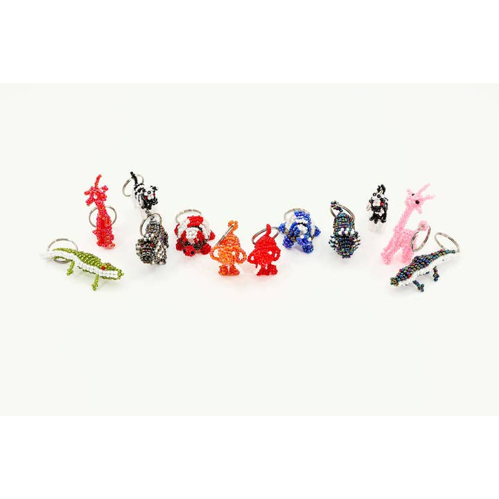 Gitzell FairTrade - Wholesale Keychain - Unisex - Keychain, safari animal - Set of 1219