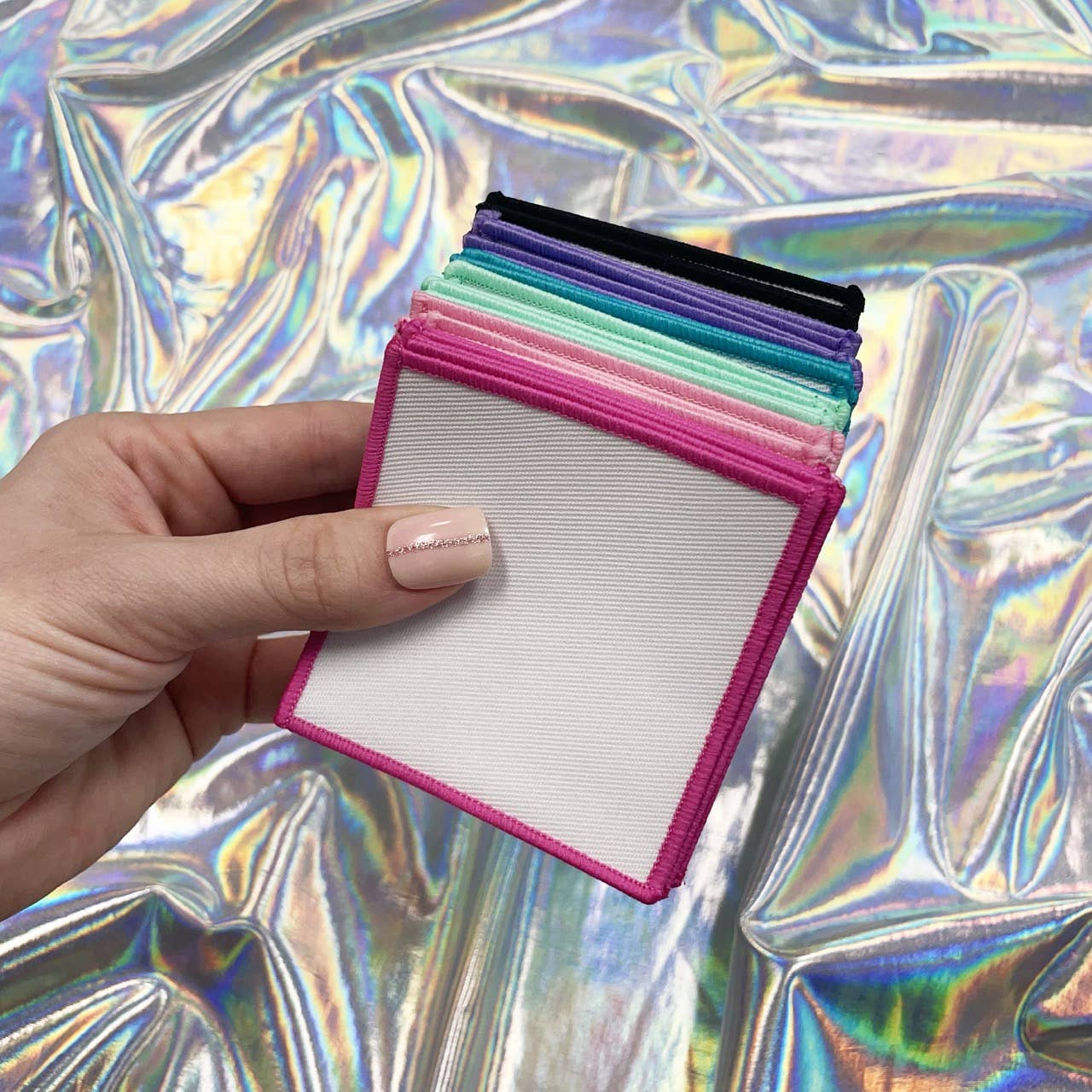 The Crafty Engineer - Vendita all'ingrosso Toppe - Toppe per sublimazione vuote con bordo colorato1