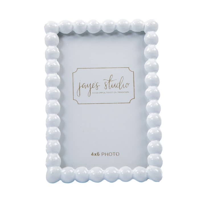 Gracie Pearl Photo Frame - White for wholesale by Jaye's Studio