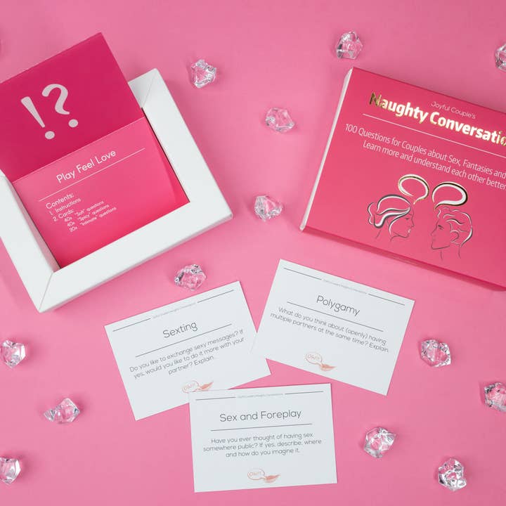Joyful Couple - Vendita all'ingrosso Giochi di carte - Naughty Conversations: 100 domande per coppie su desideri, fantasie e sesso1