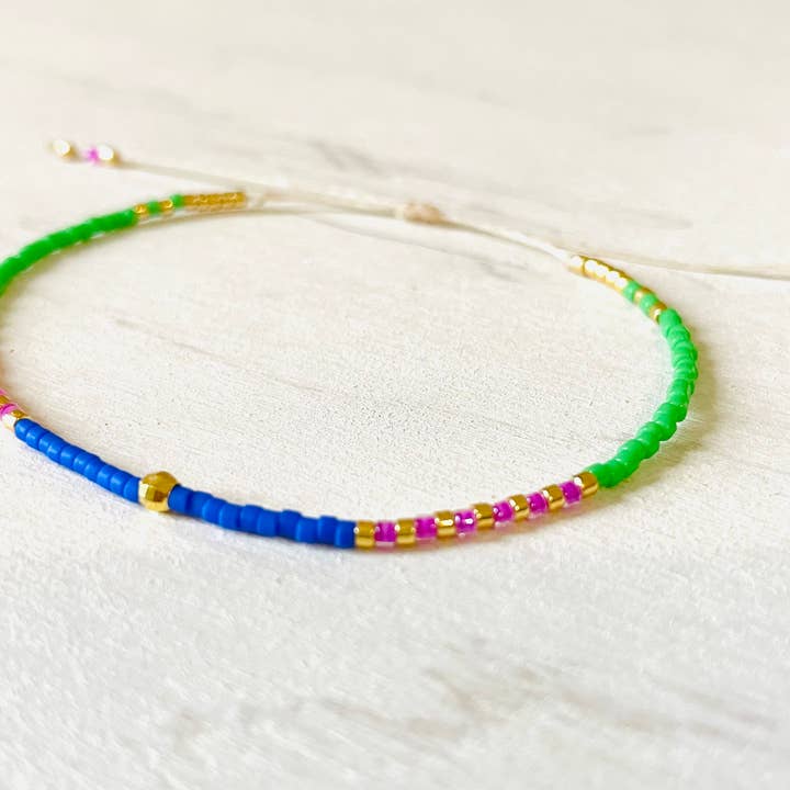 Atelline - Vendita all'ingrosso Bracciale con perline - Bracciale Perla Miyuki Regolabile in nylon, conteria 115