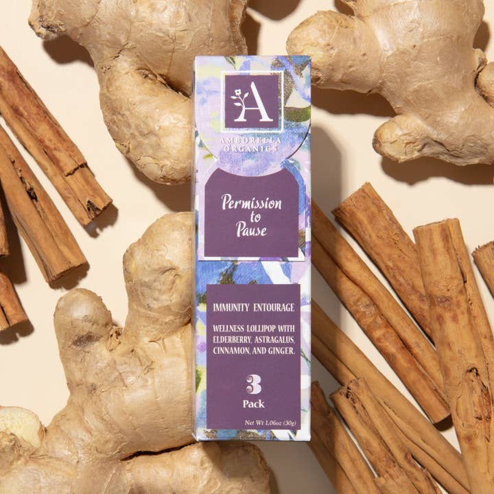 Amborella Organics - Wholesale Lollipop - Elderberry Lollipops w/ Positive Affirmations1