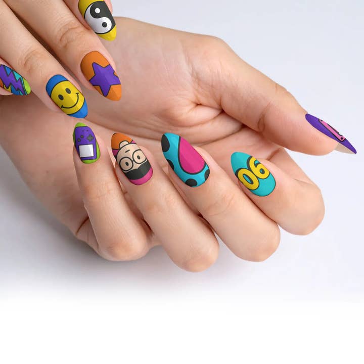 Disco Tips 90'er Press-On Negle for engroshandel hos FYNE BODY