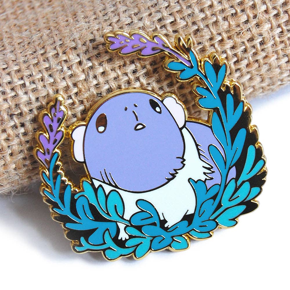 Floral Frolic - Vente Épinglettes/boutons - Épingle en émail Nourriture pour cochons d'Inde - Luzerne0