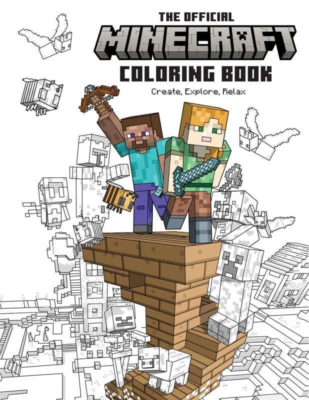 Microcosm Publishing & Distribution - Wholesale Colouring and activity book – kids and baby - Official Minecraft Coloring Book: Create, Explore, Relax!0