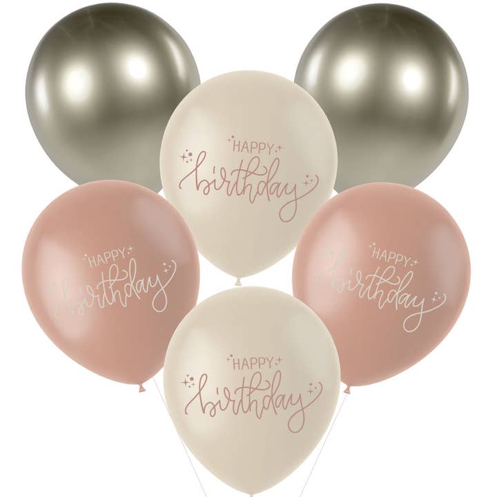 Latex Balloons - Crème Rose - 33 cm - 6 pieces for wholesale by Folat BV