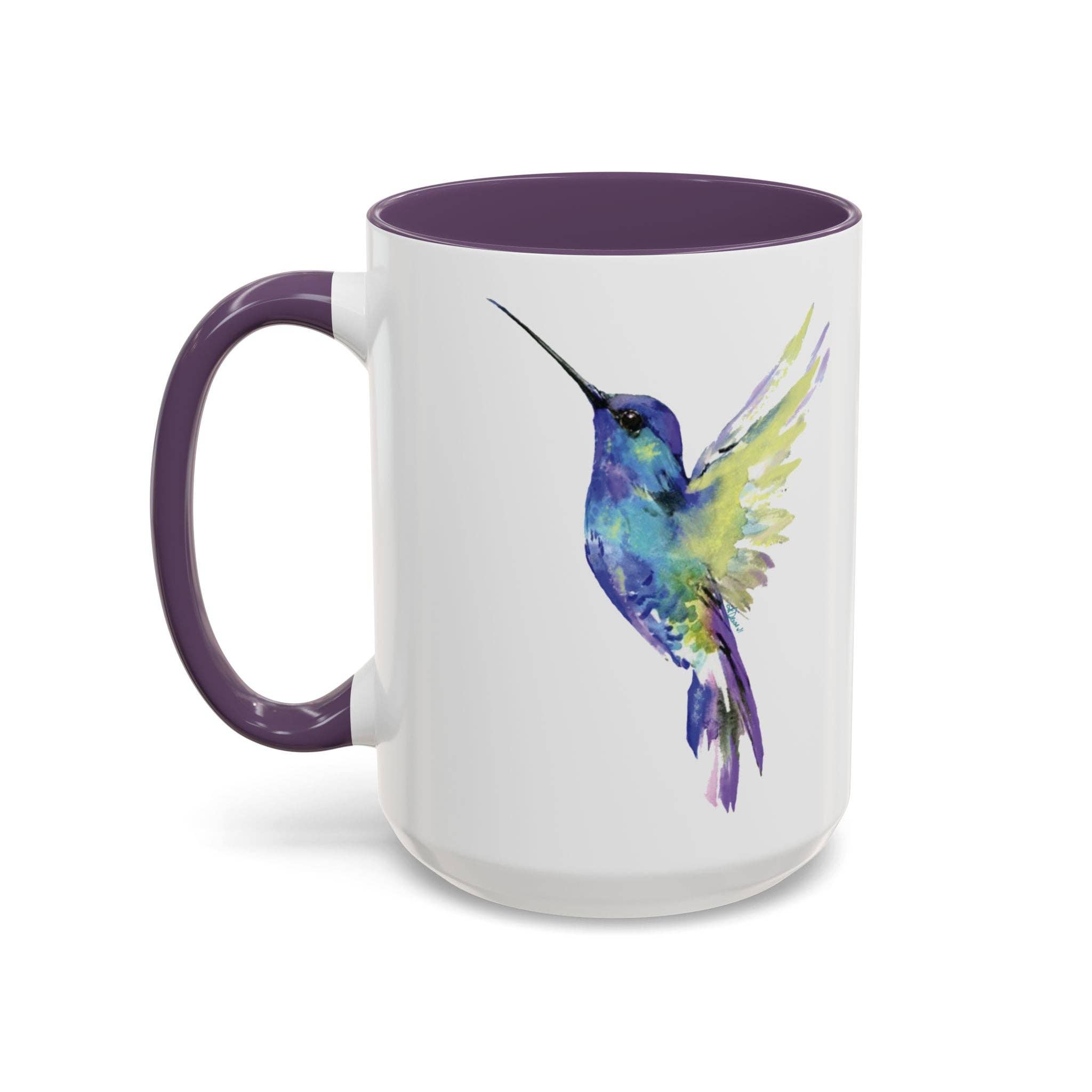 Blue Cava - Wholesale Coffee Mug - Hummingbird Two Tone Ceramic Mug - 11oz & 15oz28