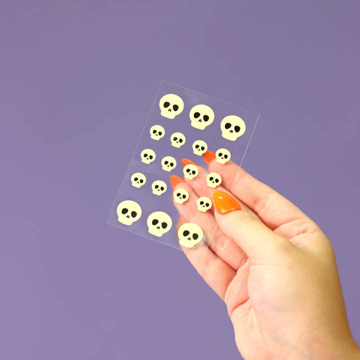 My Spa Life - Wholesale Acne/Hydrocolloid Patch - Glow in the Dark Skulls Halloween Pimple Patches