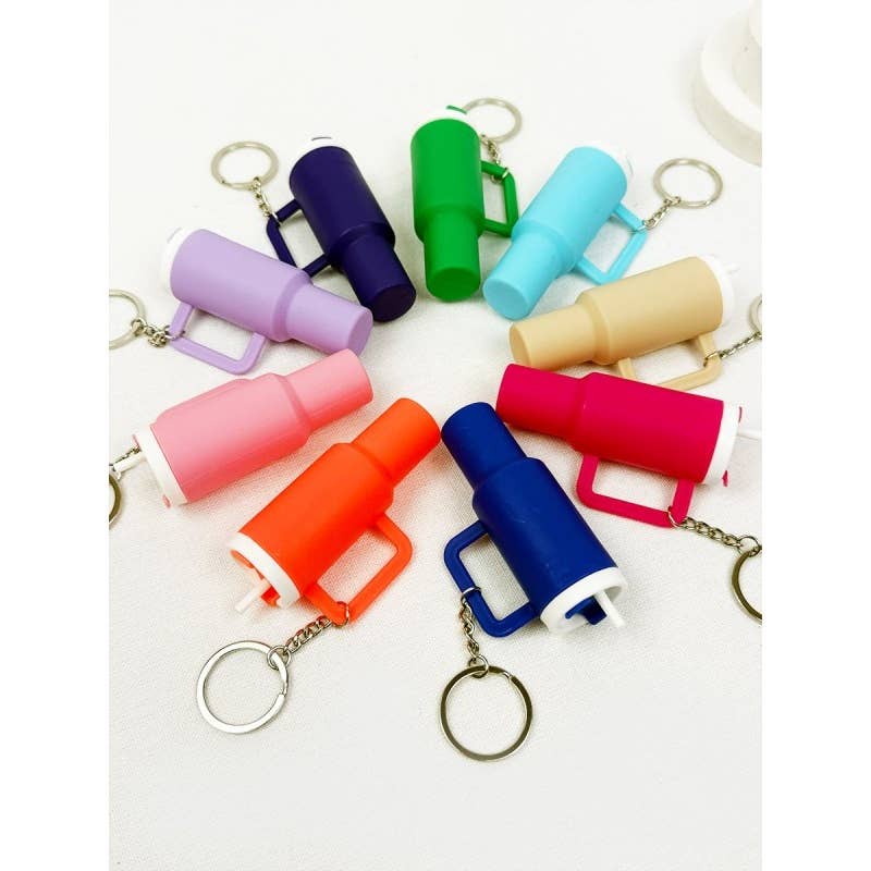 MIX COLOR Mini Tumbler Keychain for wholesale on Faire4