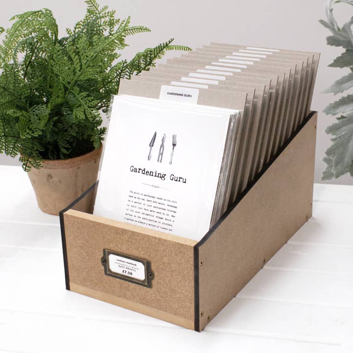 Best-Selling 'Vintage Words' Prints with Wooden Display Box for wholesale by Coulson Macleod (U.S. Duties Paid)