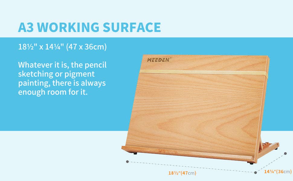 Pintar Art Supply - Venta al por mayor Caballetes - Caballete de mesa portátil y ajustable MEEDEN6