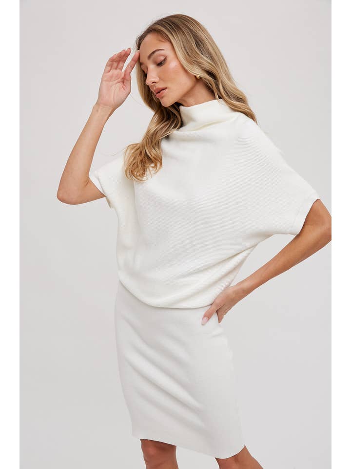 Bluivy - Wholesale Dress - Women's - SLOUCH NECK DOLMAN MIDI DRESS21