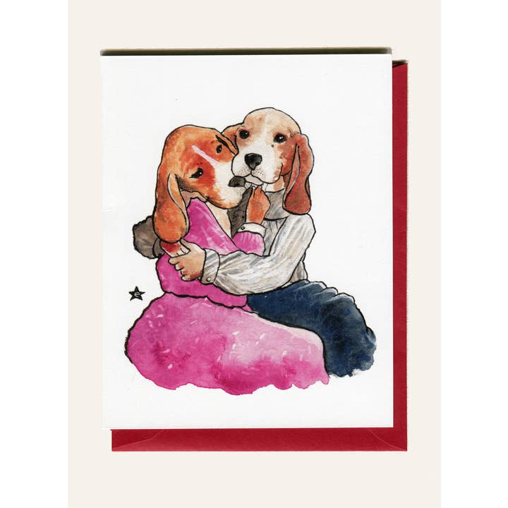 Darling Illustrations - Wholesale Love Card - Puppy Love - Dog Notecard