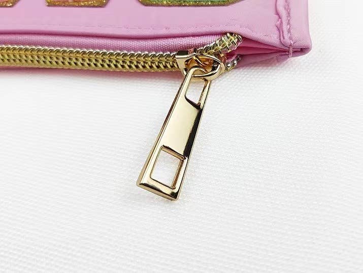 Chicbaby LLC - Wholesale Makeup/Cosmetic Bag - Clear varsity pouch | Blank Clear bags | Clear Makeup bag1