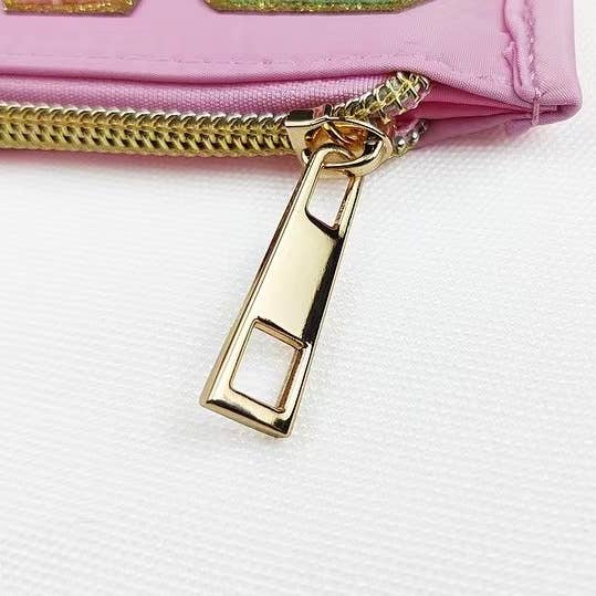 Chicbaby LLC - Wholesale Makeup/Cosmetic Bag - Clear varsity pouch | Blank Clear bags | Clear Makeup bag1