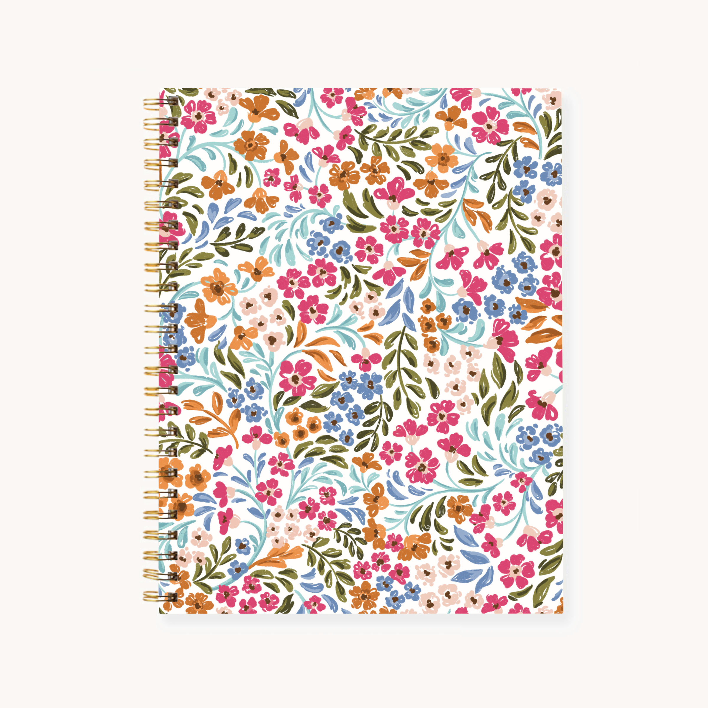Elyse Breanne Design - Wholesale Notebook - Floral 7x9 Hardcover Spiral Notebook28