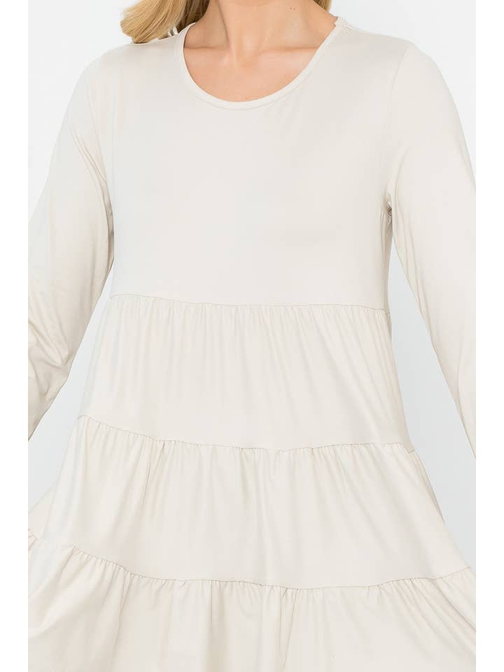 You & Me - Vendita all'ingrosso Tunica - Donna - YMT20005V-SOLID TOP A MANICHE LUNGHE A STRATI66