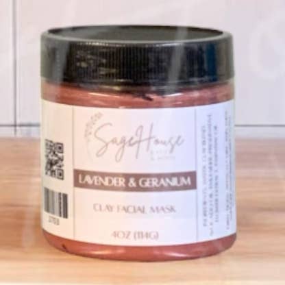 Lavender & Geranium Face Mask for wholesale by SageHouse Bath & Body