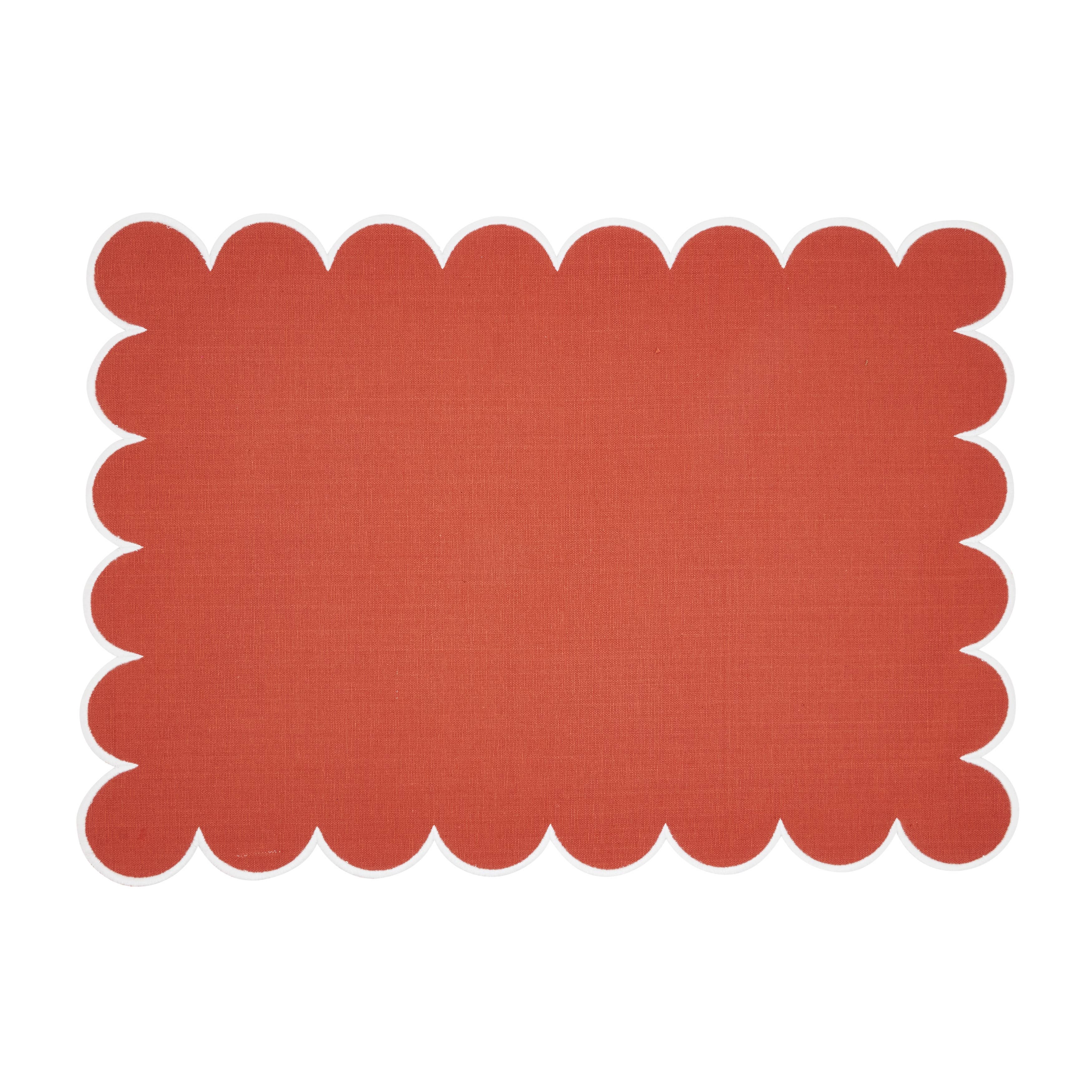 Saro Lifestyle – wholesale Placemat – Cotton Scalloped Placemat9