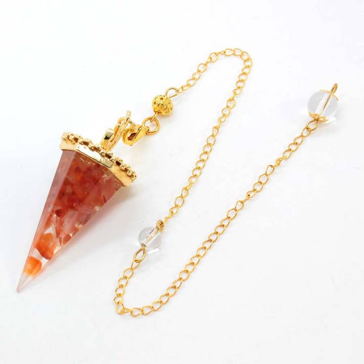 GemMeet - Wholesale Spiritual Stone/Crystal - Crystal Gravel Cone Pendulum16