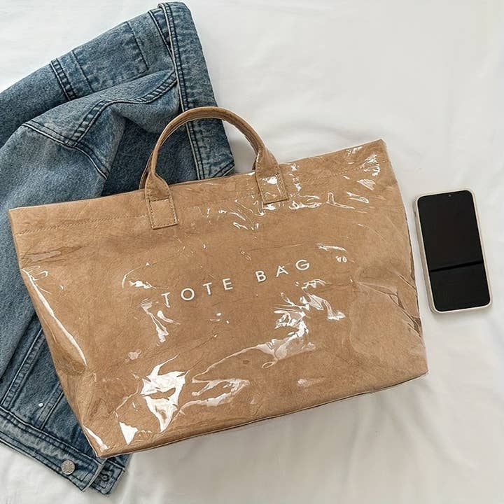 NARWEY INC - Wholesale Tote Bag - Women's - PVC Waterproof Tote Bag Durable Commuter Bag Shopping Tote1