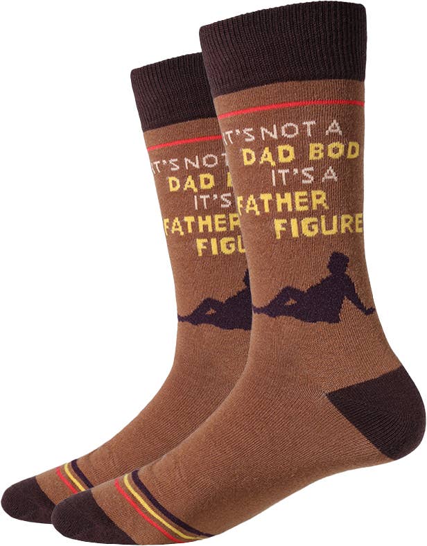 Orange Dad Bod Socks for wholesale on Faire