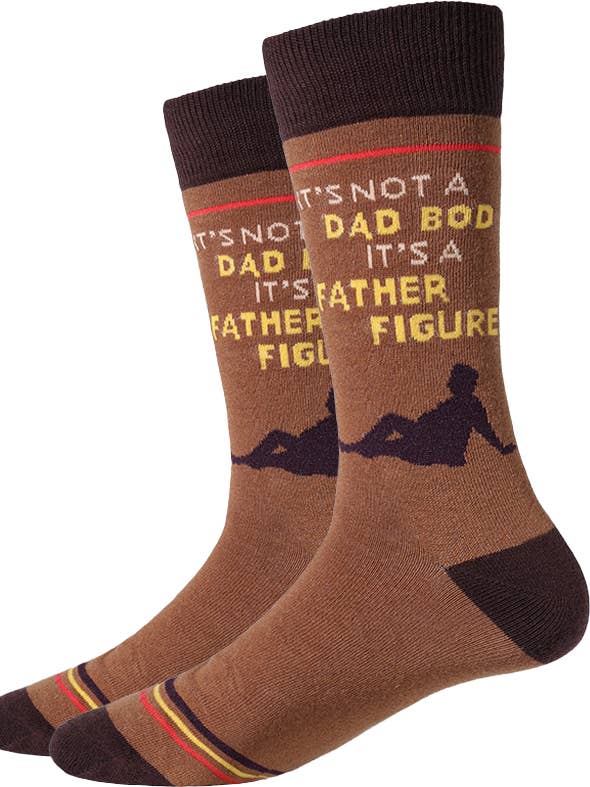 Orange Dad Bod Socks for wholesale on Faire0