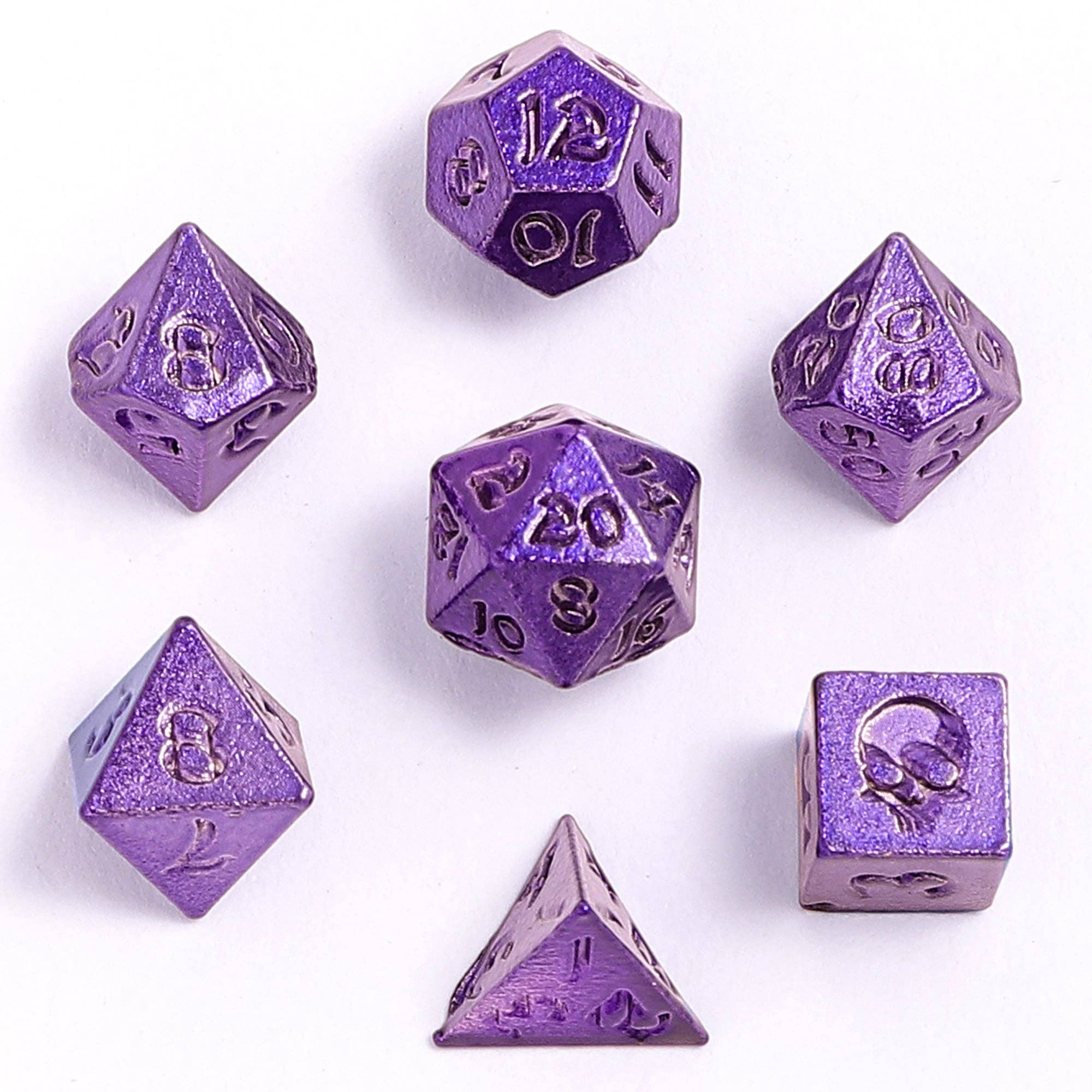 Hymgho Premium Dice - Vente Dé - Set de dés Mini RPG Unseelie - violet2