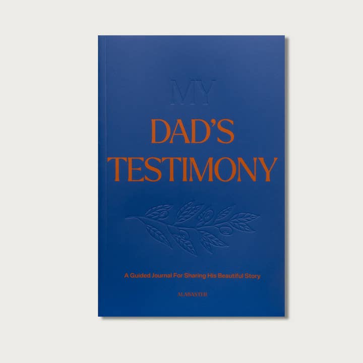 My Dad's Testimony: Guided Journal for His Story for wholesale by Alabaster Co
