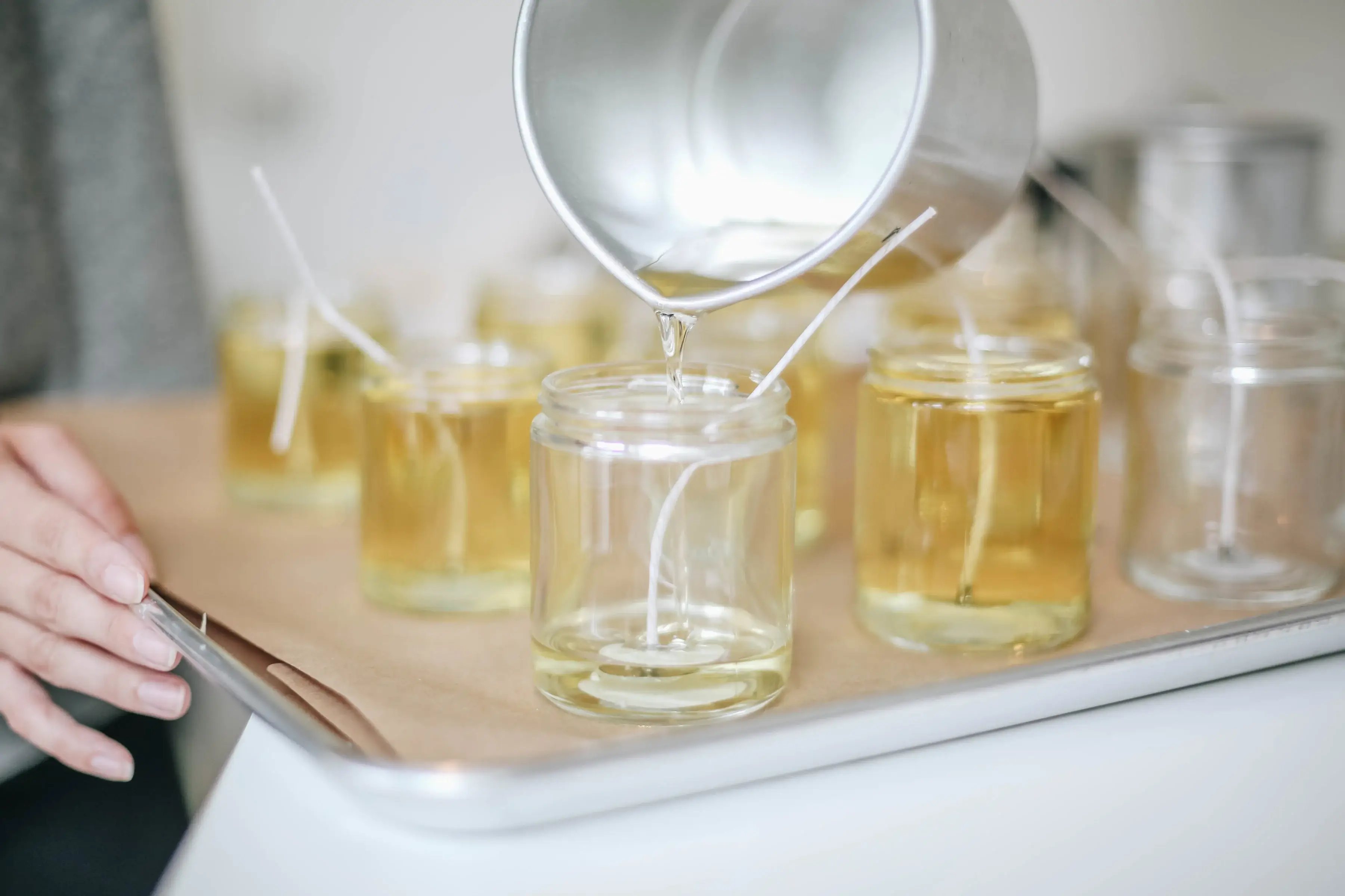 Candle Drop - Wholesale Jar/Filled Candle - Label Style 1 | Wholesale White Label Soy Candle | Clear Jar26