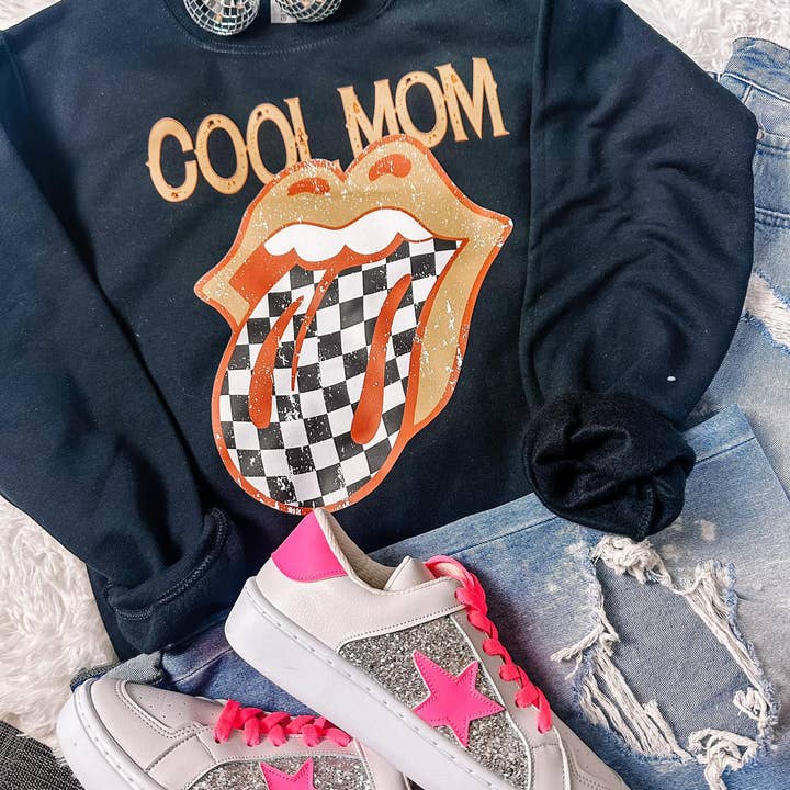 Felpa a quadretti Cool Mom per la vendita all'ingrosso da parte di ZZ Threadz