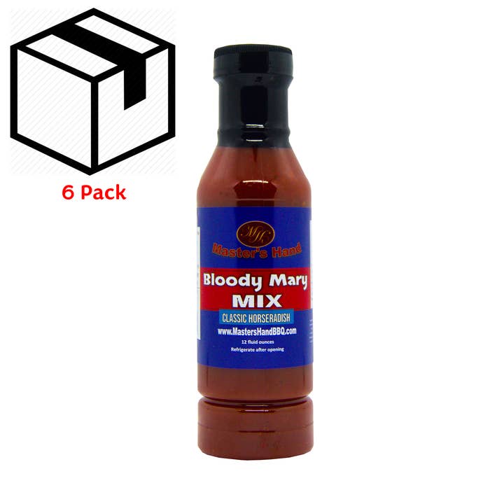 Bloody Mary Mix Classic Horseradish 12oz (6ea) MHBMM16 for wholesale by Master's Hand BBQ