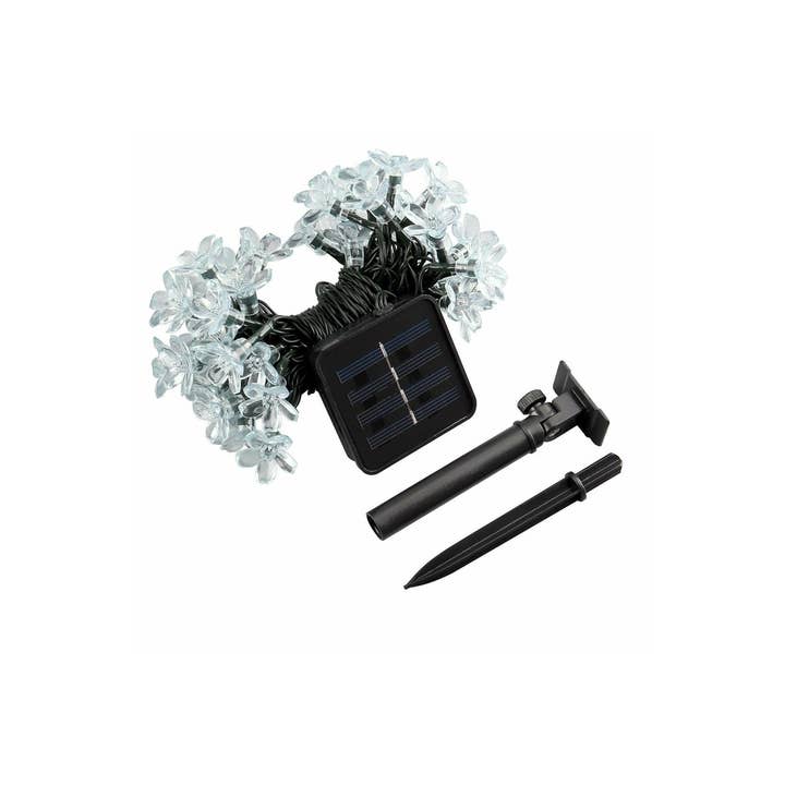 50 LED Clear Cable Cherry Blossom Solar Light - Warm White for wholesale on Faire