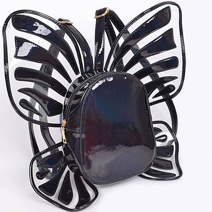 3AM BY H&D ACCESSORIES - Wholesale Backpack - Women's - Shiny Butterfly Inspired Unique Backpack1