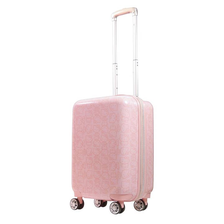 FUL Luggage (Concept One) - Wholesale Luggage - Hello Kitty Pose All Over 22" Hard-Sided Luggage Pink