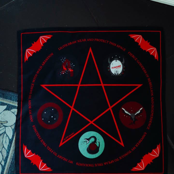 Lady Moon Co.® - Wholesale Bandana - Women's - Altar Cloth Bandana: Lilith1