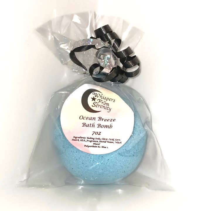 Ocean Breeze Bath Bombs 7oz for wholesale by Whispers From Serenity