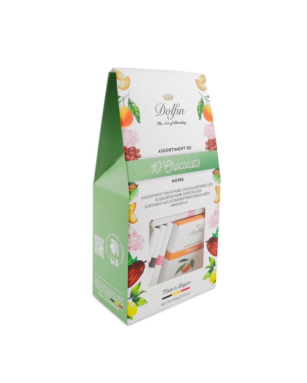 Dolfin - Wholesale Chocolate Box - Assortments of 10 10g dark chocolate bars2