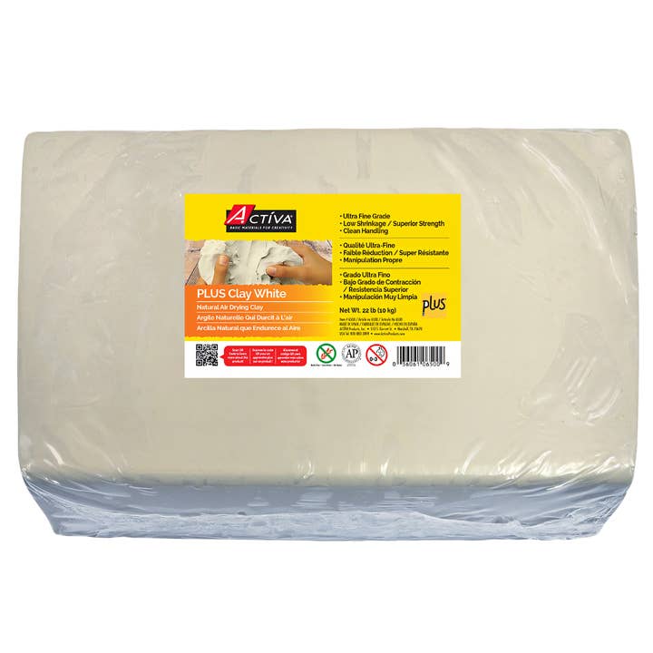 PLUS Clay - Self Hardening 22 lb. (10 kg.) for wholesale by ACTÍVA Products, Inc.