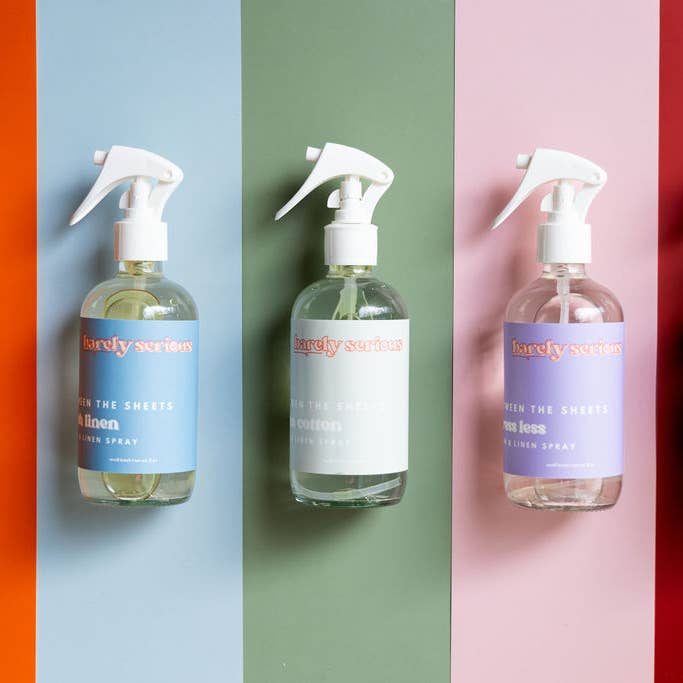 Raum- und Wäschespray in Großpackung für den Großhandel von Barely Serious