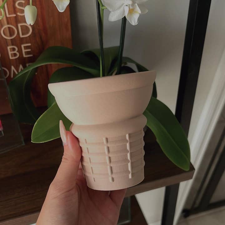 Waffle Cone Planter | More Colors Available for wholesale by Peachy Pilea