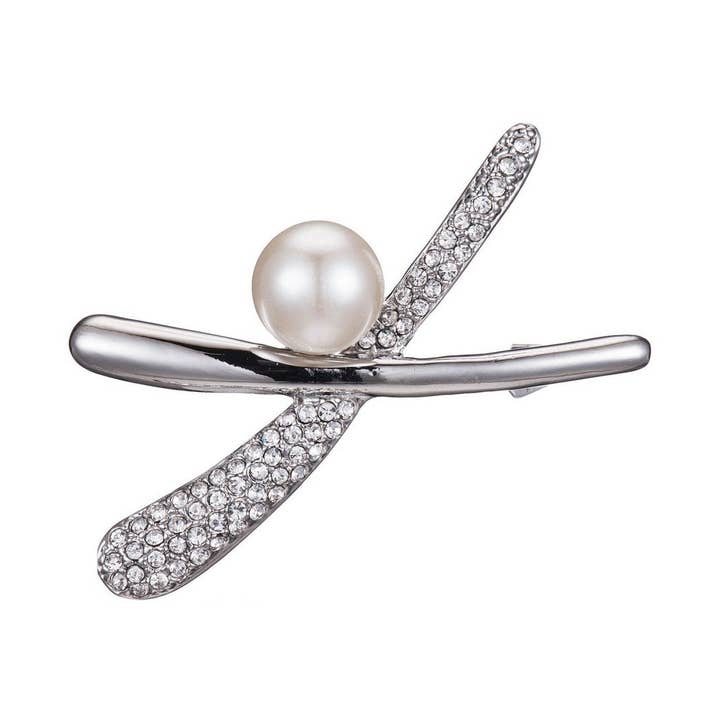 Perlita pin brooch for wholesale by BELLE MISS