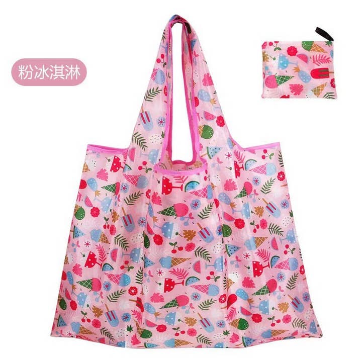 ACCITY - Wholesale Tote Bag - Unisex - PRINTED FOLDABLE SUPERMARKET SHOPPING BAG_CWAB3478