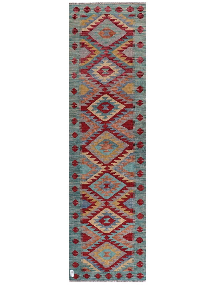Pasillo Kilim Maimana Afganistán - 293 x 82 cm para venta al por mayor de Imaco Rugs