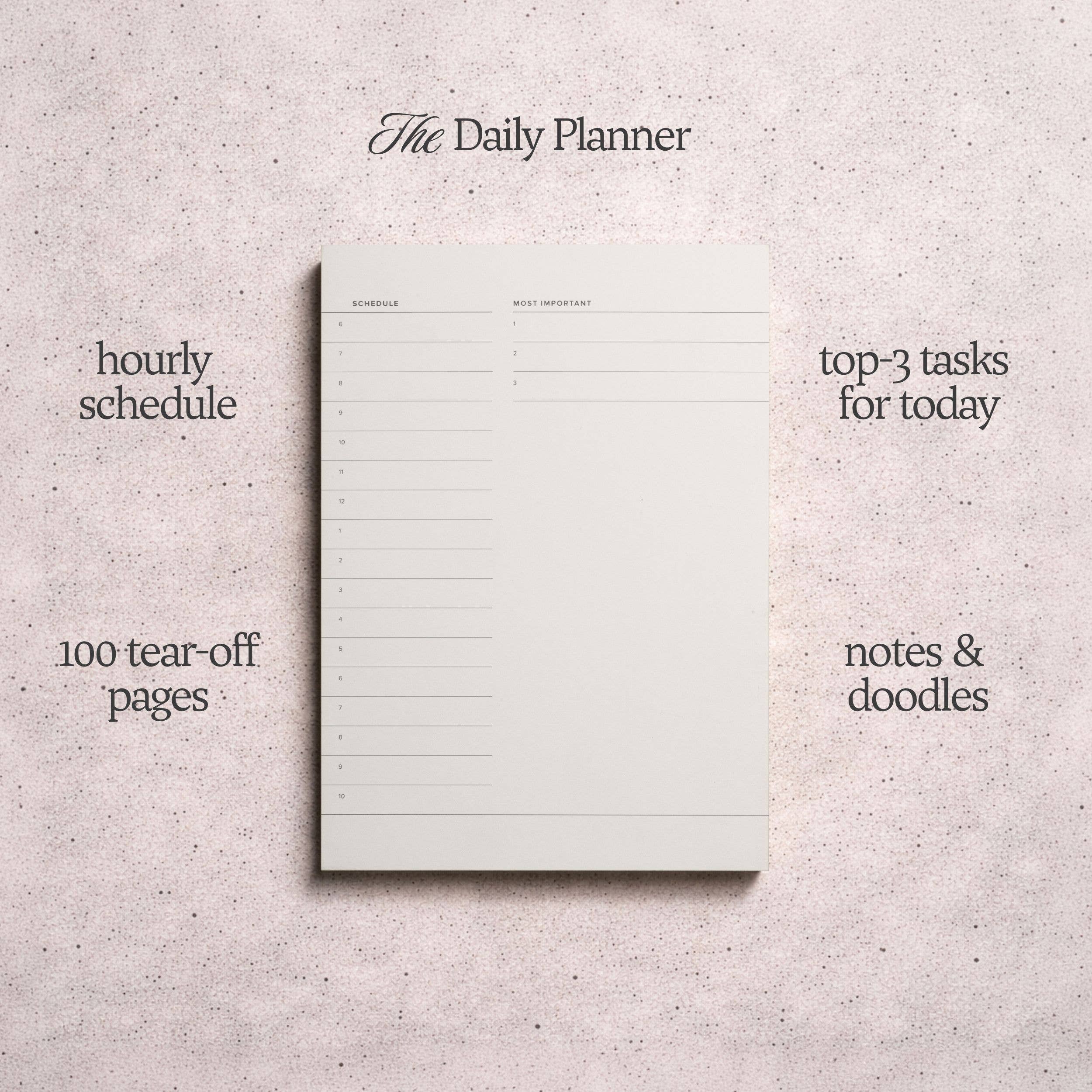 Kunitsa Co – wholesale Notepad – Daily Planner Pad5