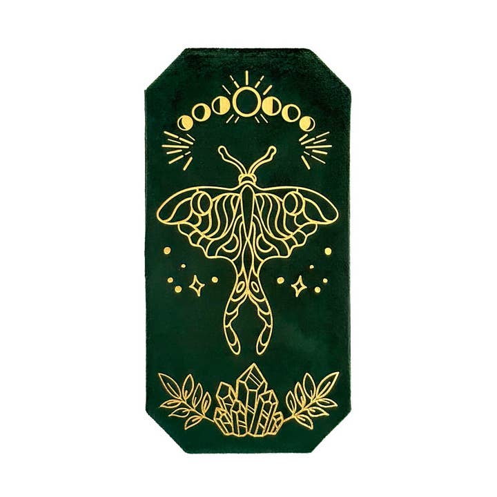 Møl og måne grøn ringholder for engroshandel hos Mysticum Luna