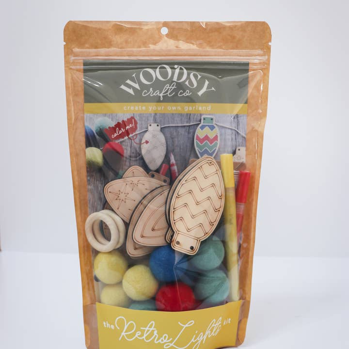The Woodsy Craft Co. - Wholesale DIY Craft Kit - DIY Craft Kit - Retro Lights Garland5