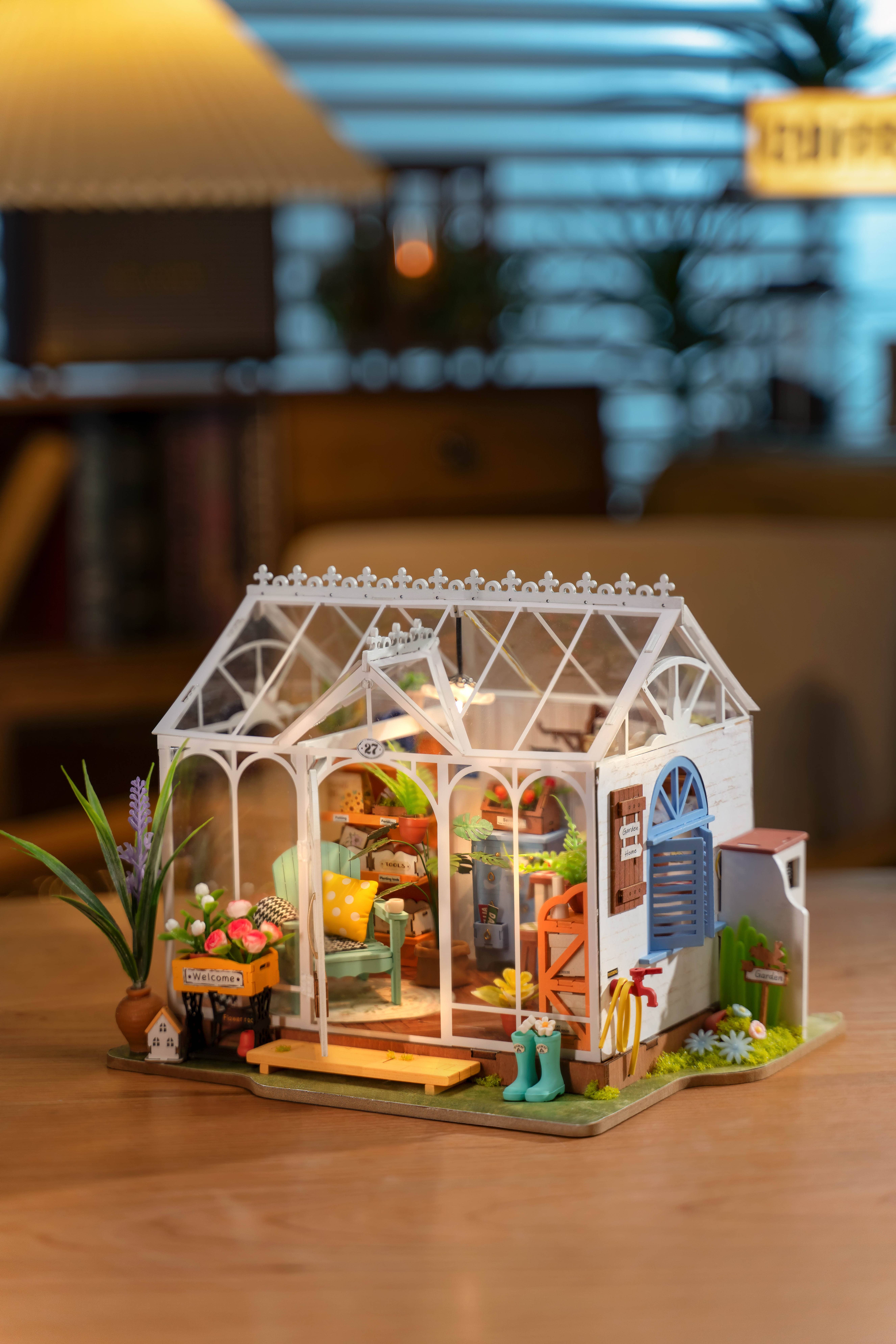 Hands Craft - Wholesale DIY Craft Kit - DIY Miniature House Kit: Dreamy Garden House14