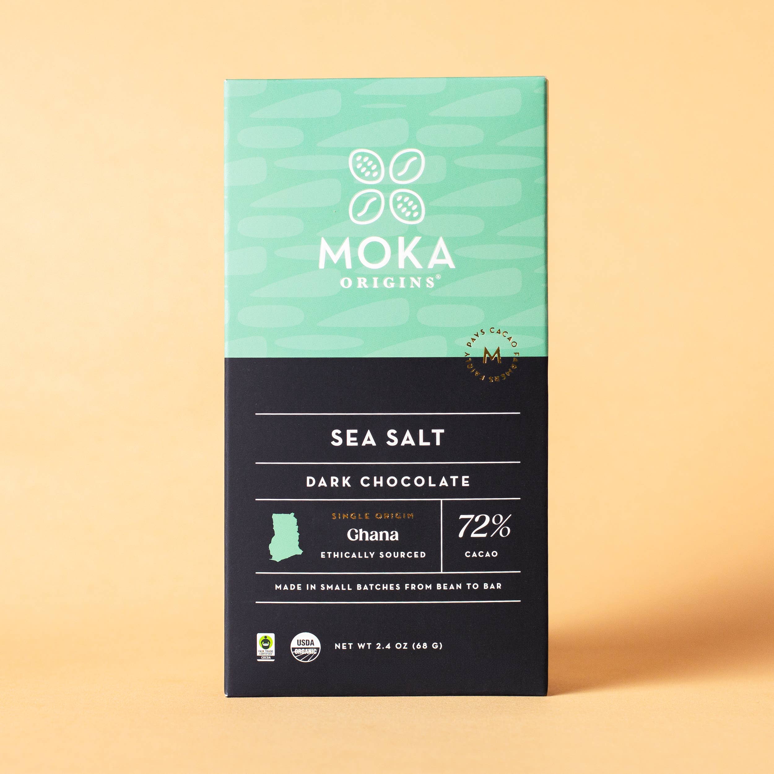 Moka Origins - Wholesale Chocolate Bar - Sea Salt Chocolate